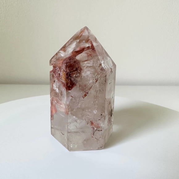 Fire Amphibole Quartz Tower Angel Phantom Crystal Natural High Quality - Picture 4 of 7